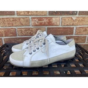 Panama Jack White Leather/Suede Sneakers Men's Boat Type Shoes Size EU 43‎
